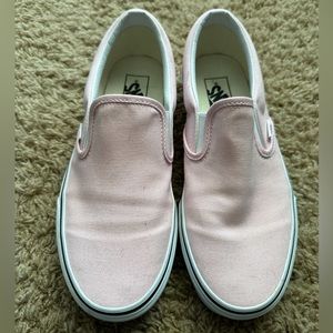Pink vans. Size 9. Slip on